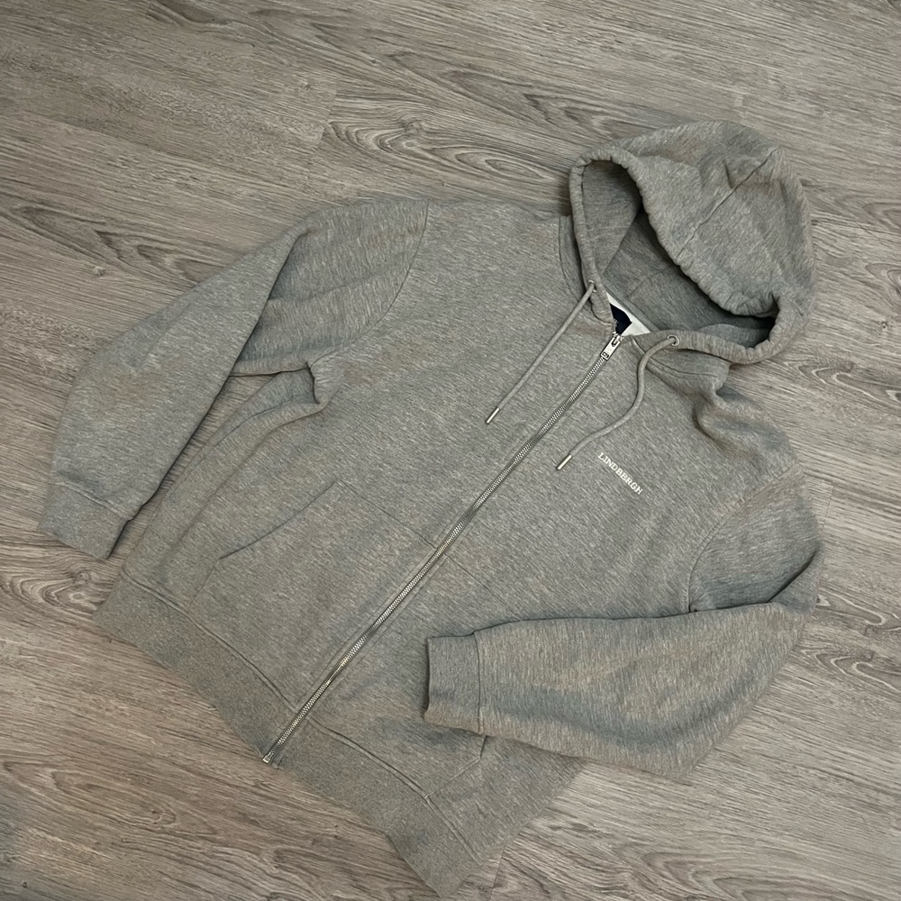 Lindbergh Gray Zip Up Hoodie